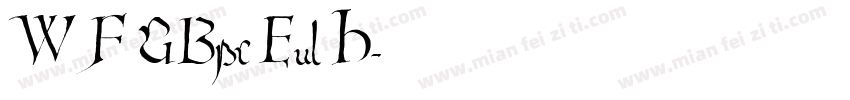 WF GBpc Eul H字体转换
